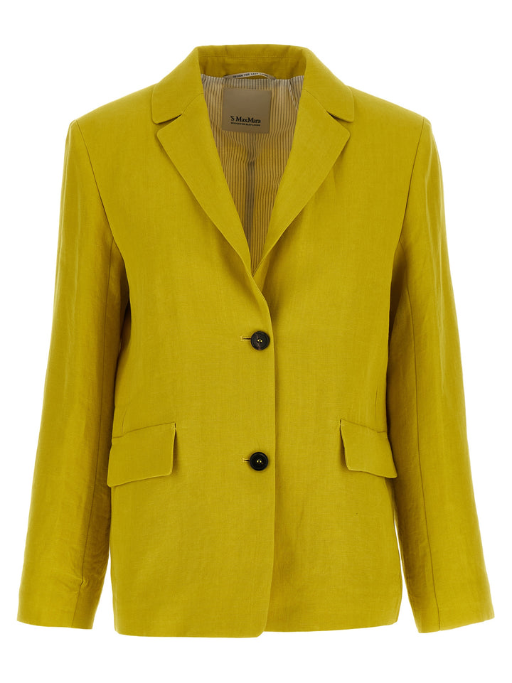 S Max Mara Smmalberta BlazerS - Yellow | 7178d59be12dc51e5100b4c602df843740e7e37c