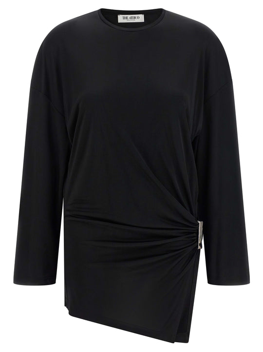 Metallic Detail Dress Dresses Black