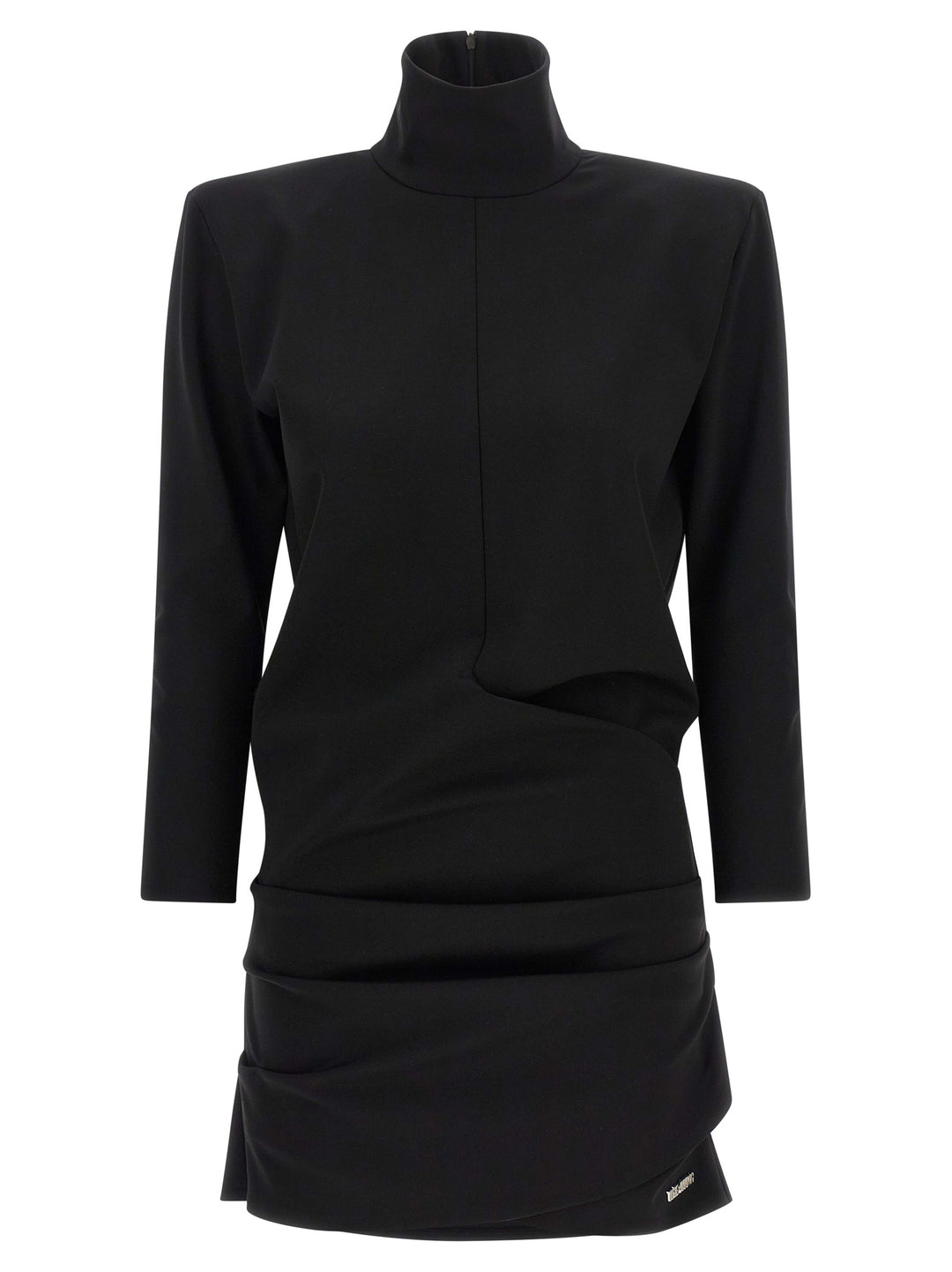 The Attico Structured Shoulder Dress Dresses - Black | 2ec3ae9f1f6921aebbefca257e4e792ea01ed0c8