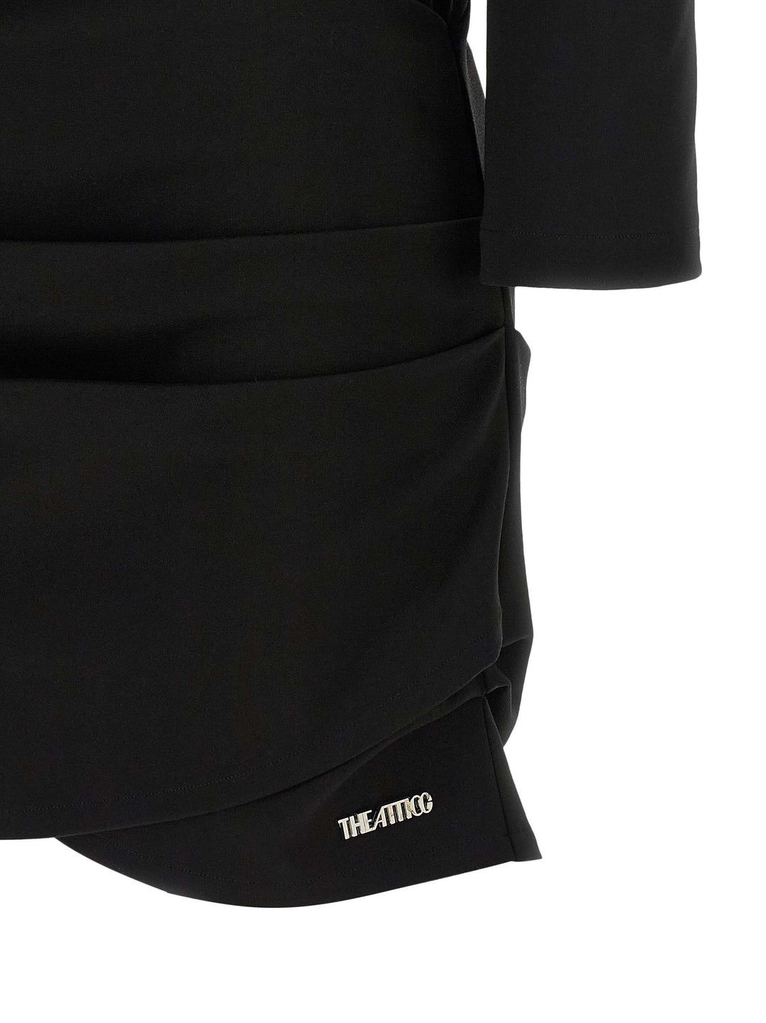 The Attico Structured Shoulder Dress Dresses - Black | e62ec47d779a4fa8d82c564547ea164943e45344