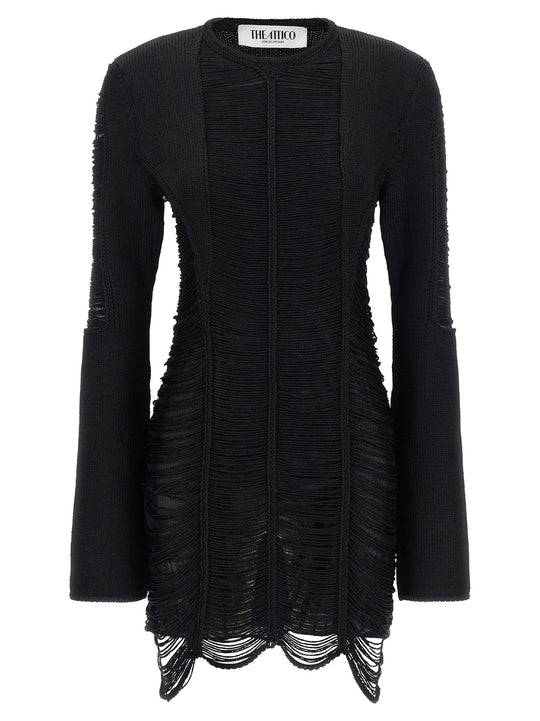 Fringed Dress Dresses Black