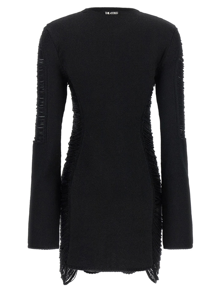 The Attico Fringed Dress Dresses - Black | 4a082b3b230c3696c8729132e993e0397144d85d