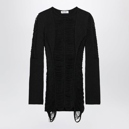 Black Viscose Mini Dress