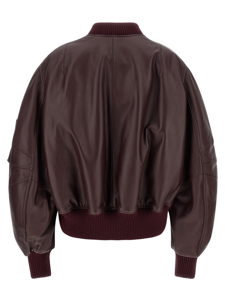 The Attico Anja Puffer Jackets - Bordeaux | 464002fa7994786c7fe5821966993f265b4f11c5