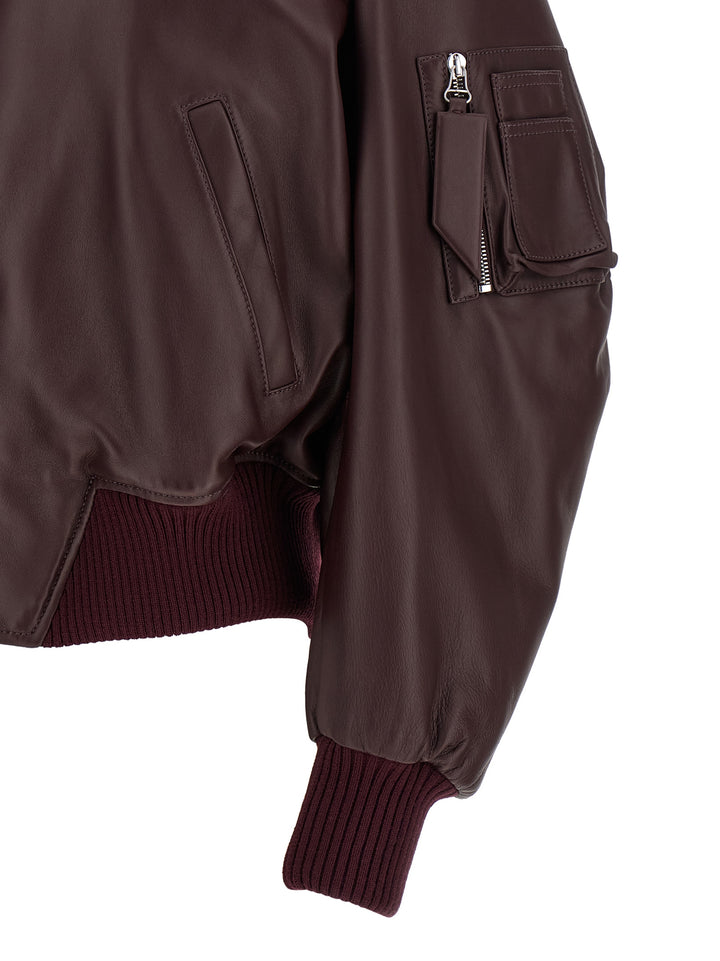 The Attico Anja Puffer Jackets - Bordeaux | f2a18cafbf6954a13dfd6ed2bf75e8fb2f858182