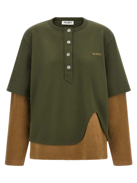 Trompe L'Oeil Sweatshirt Green
