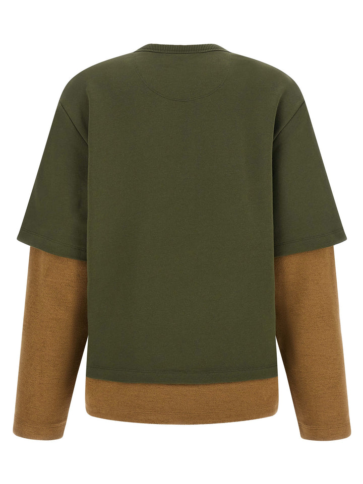The Attico Trompe L'oeil Sweatshirt - Green | 512b753b9087899dd205578dd2df44aa4d3d530e