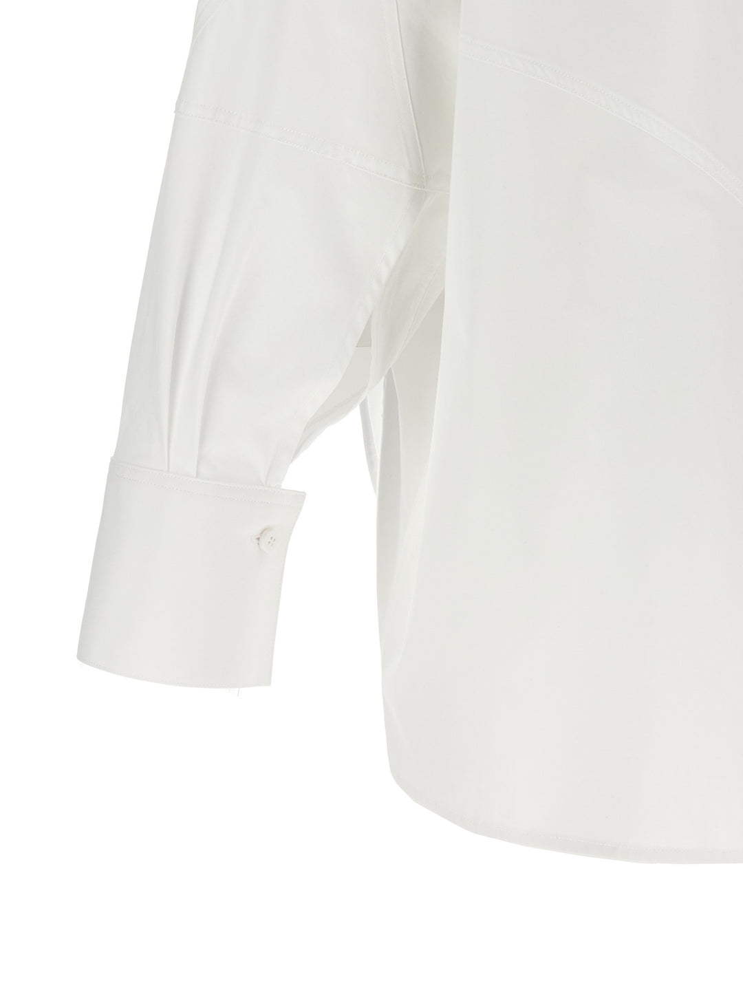 The Attico Shaped Hem Shirt Shirt and Blouse - White | 399449ad7b5ed7e5f15a01082f2f9e349b93f2b5