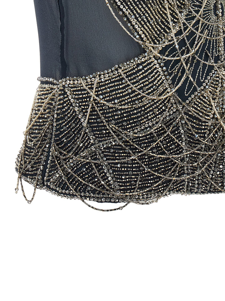 The Attico Jewel Embroidery Top Tops - Blue | d2a27c582ce0db3f2c590ec87cb6e432fc825e62