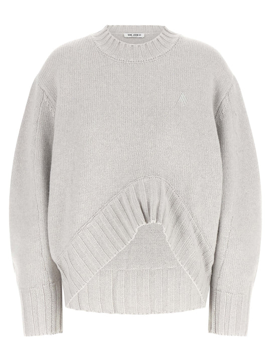 Asymmetrical Hem Sweater Sweaters And Cardigans Gray