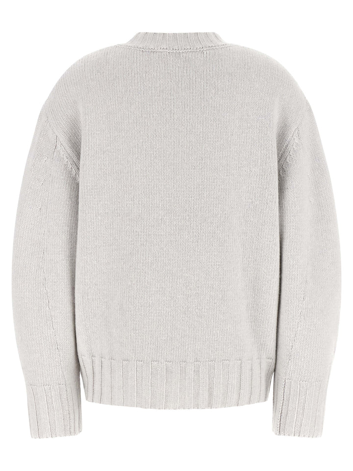 The Attico Asymmetrical Hem Sweater Sweaters and Cardigans - Gray | 1a8b2c0dbbbe8a62e89c57709018bab35f918ab0
