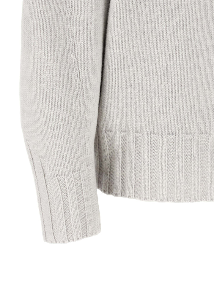 The Attico Asymmetrical Hem Sweater Sweaters and Cardigans - Gray | 9942ef581b5e3fecd3d243b60050b69e61634529