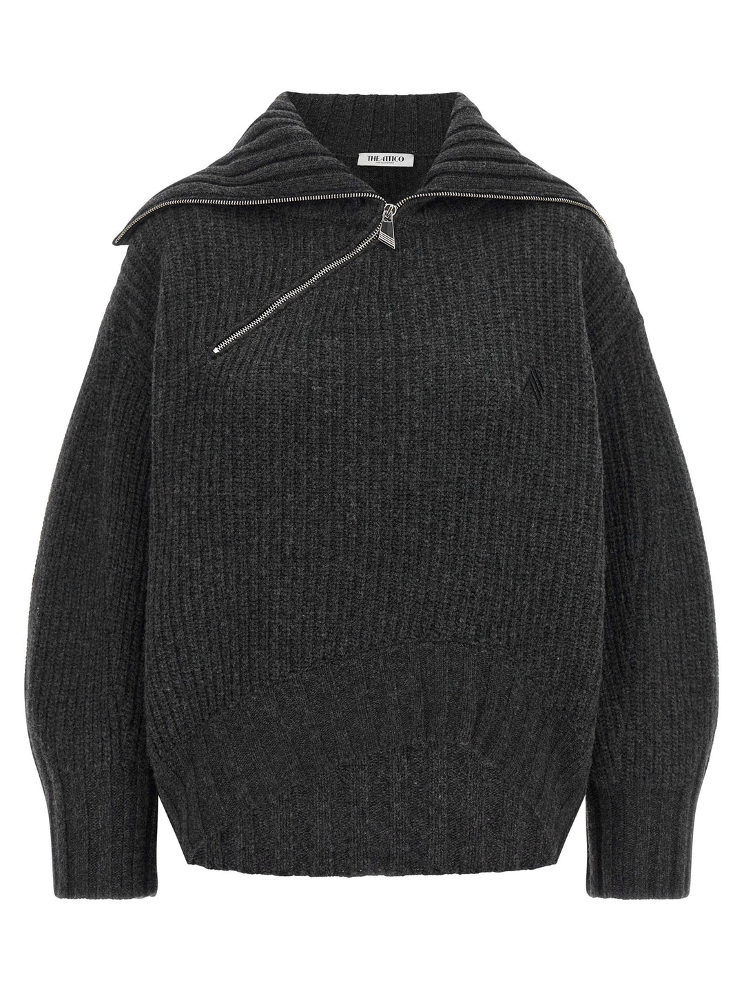 The Attico Scoop Sweaters and Cardigans - Gray | f6528505b19113ffe12fdef587ee8f98dfa30765
