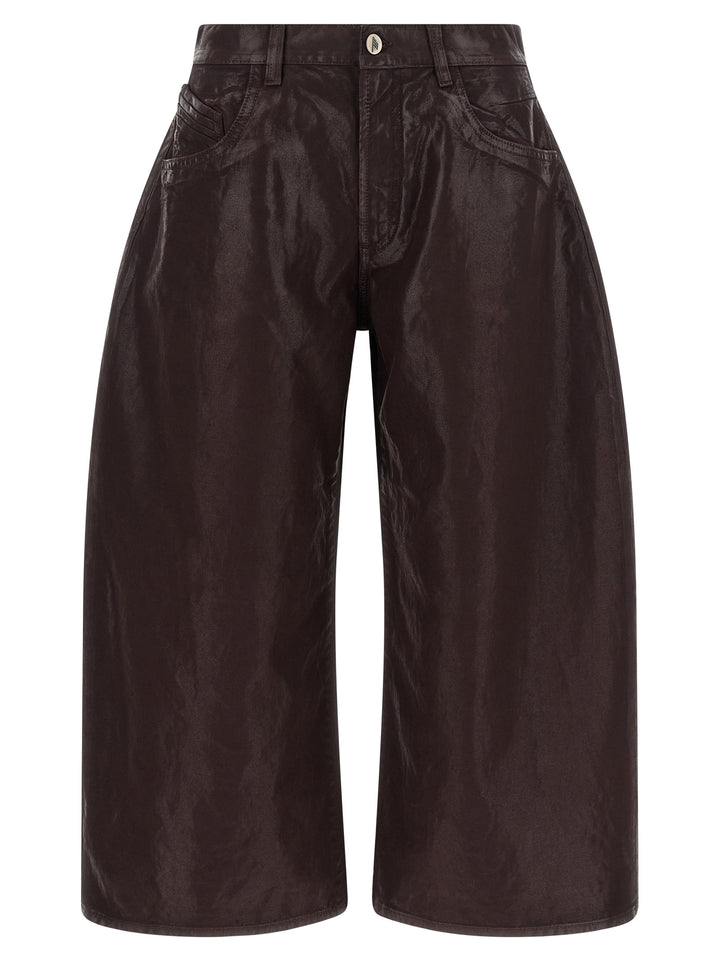 The Attico Cropped Pants Jeans - Purple | 77e206009addd0f82eba4c5ec79f14b5e8de70e1