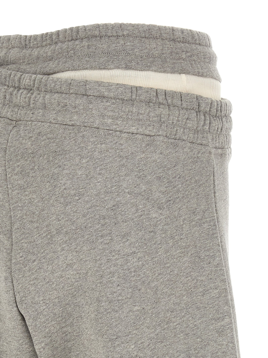 The Attico Asymmetrical Double Waist Trousers Pants - Gray | 101683f4095e3e110a64631944816529874bb3d5