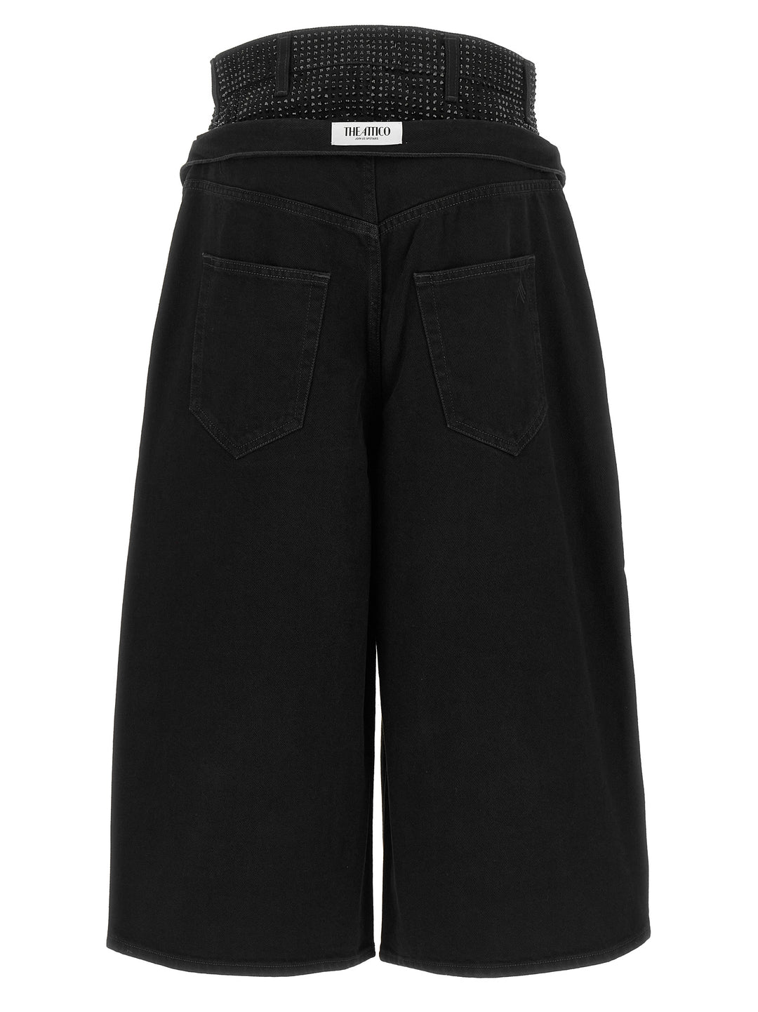 The Attico Crystal Insert Jeans - Black | 5d2ea4bea5e6c1b22a207e4dc56b103c8639979d