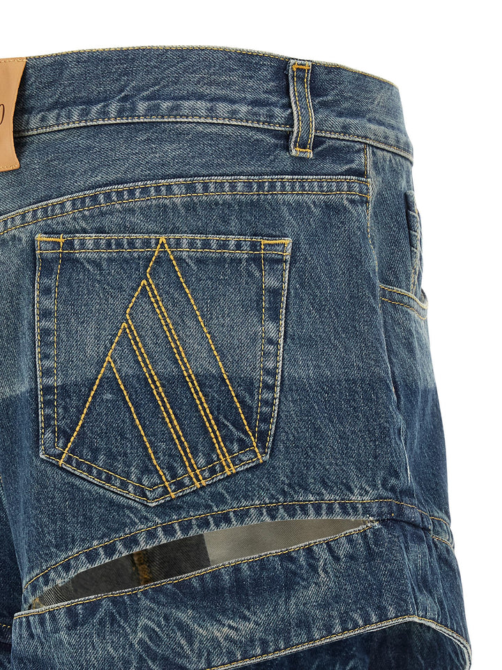 The Attico Cut-Out Shorts Bermuda and Short - Blue | 9f4241baeaa5a13c93fd8799a4b3c278d91ff419
