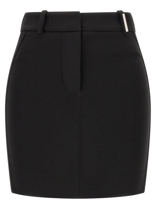 Metal Plate Skirt Skirts Black