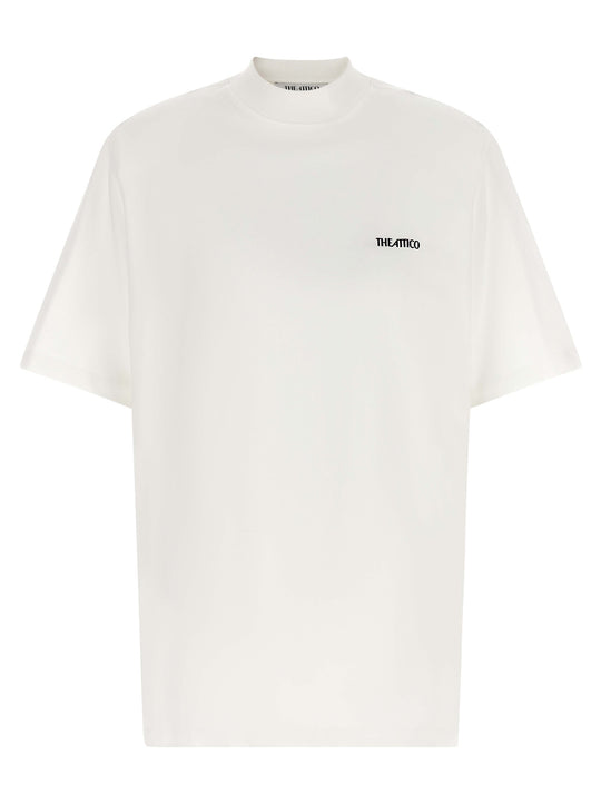 Mock-Neck T-Shirt White