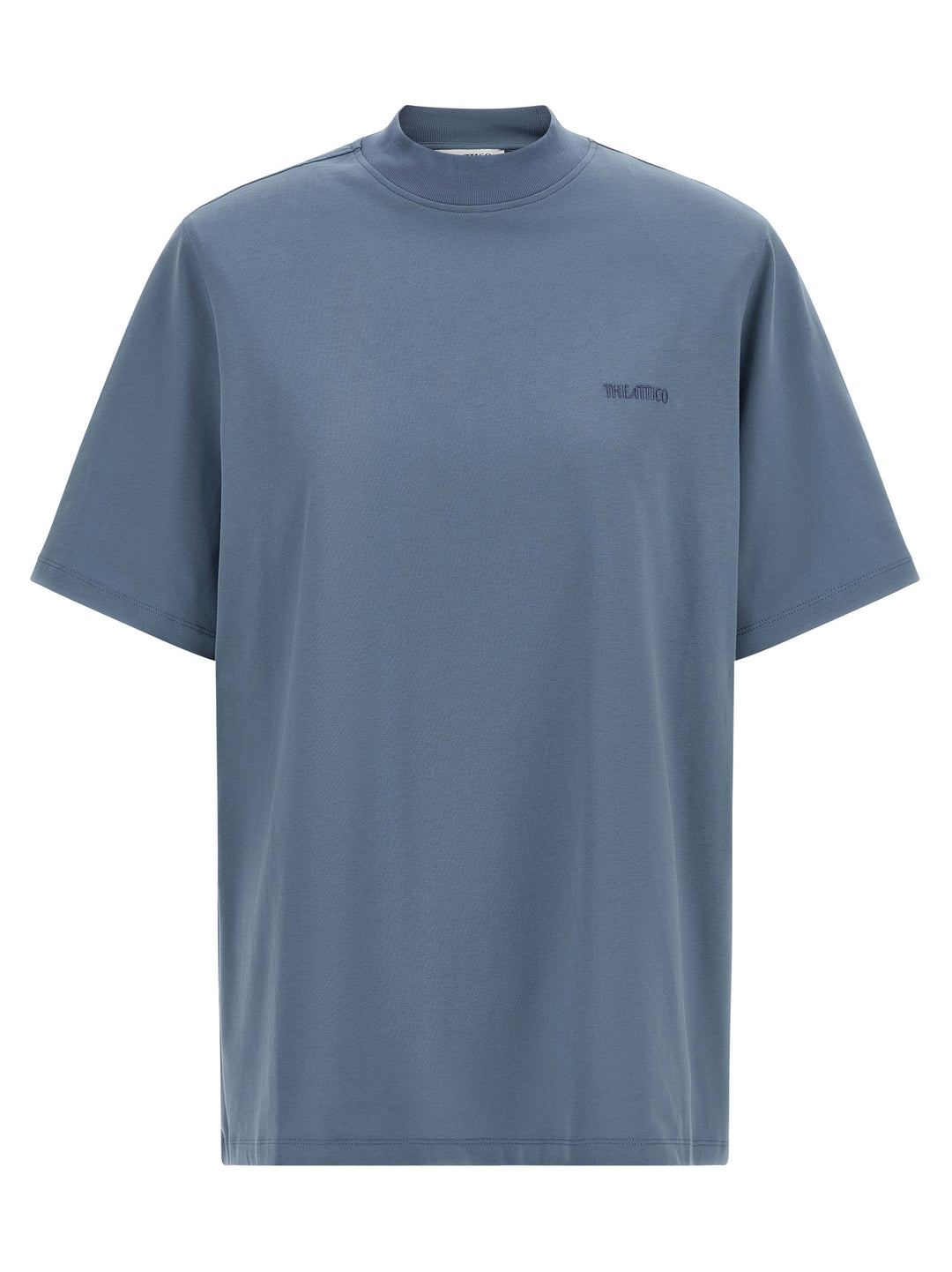 The Attico Mock-Neck T-shirt - Blue | ff3f2138d73f35eb8b31eeb8192855d2e427b0dd