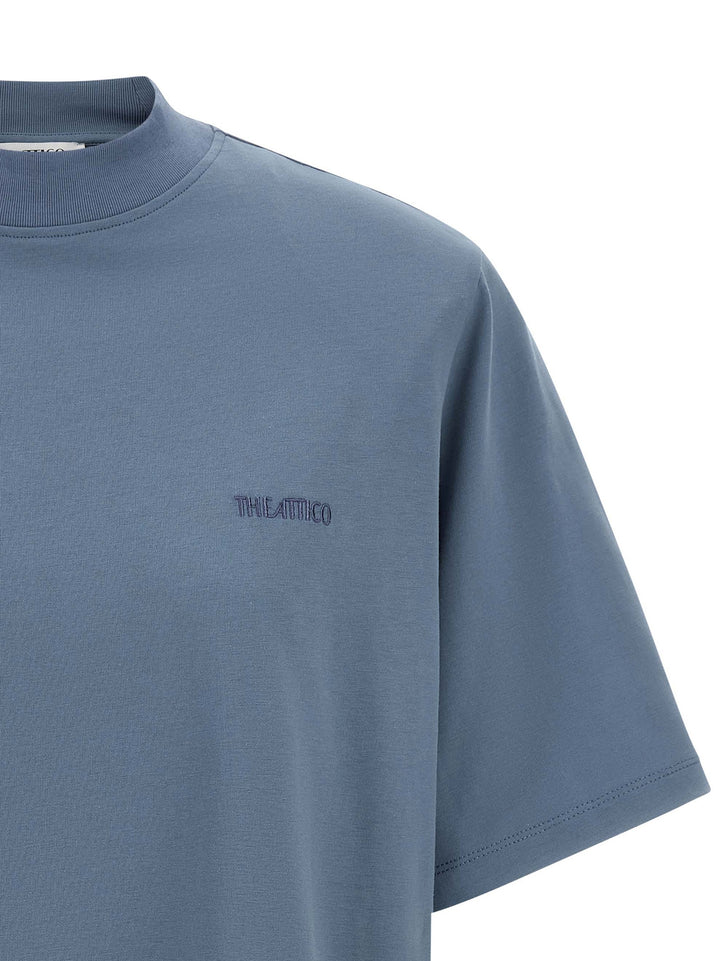 The Attico Mock-Neck T-shirt - Blue | 0b02a69983dd58bbf001717b2c10736b19e56820