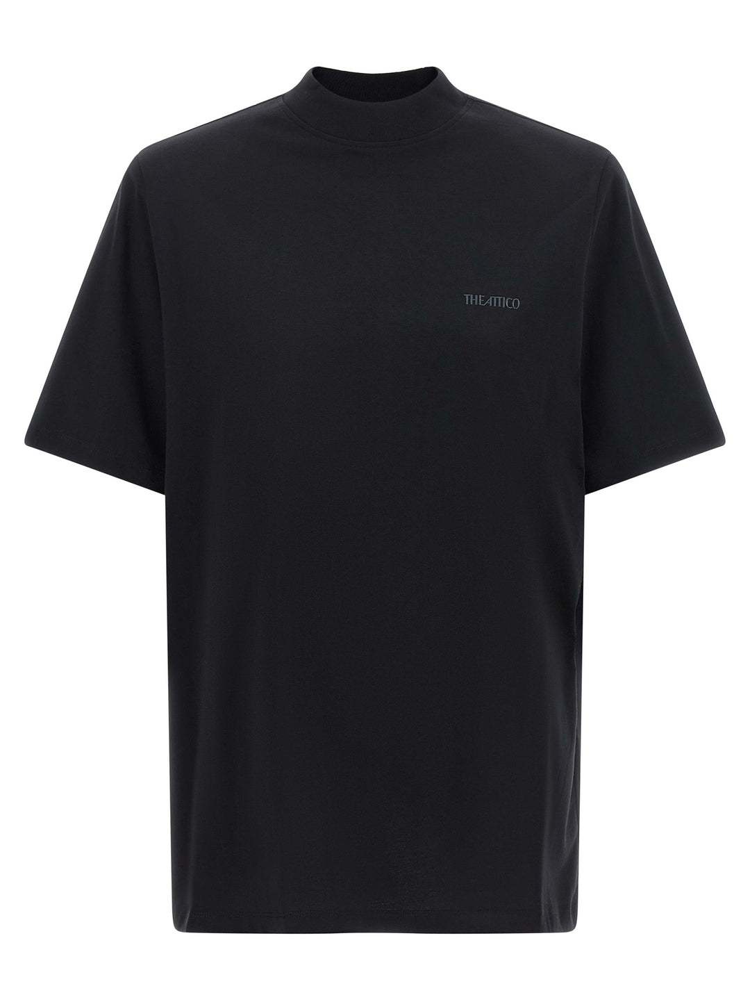 The Attico Mock-Neck T-shirt - Black | 7689e1e70c2aeee9149fcb18ed5a3483504d93df
