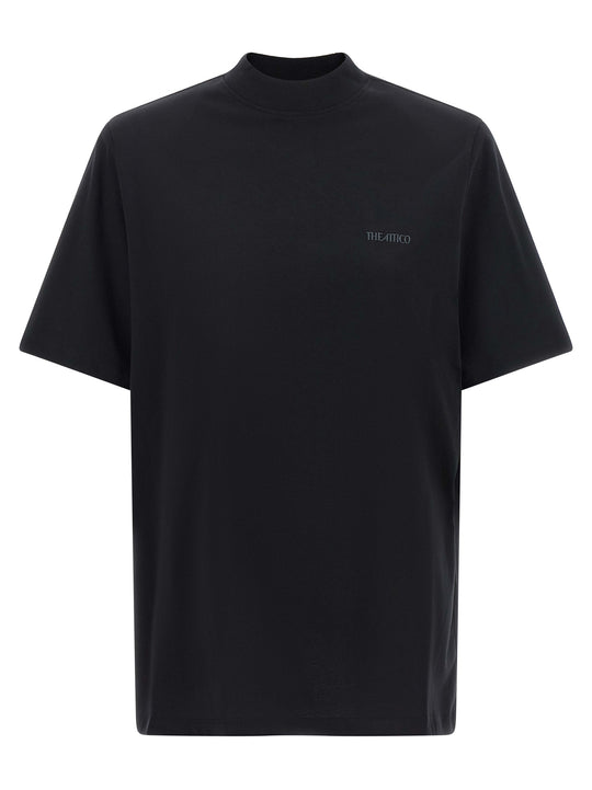 Mock-Neck T-Shirt Black