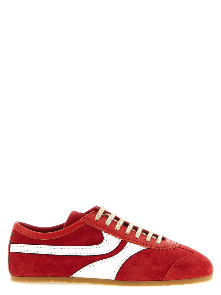 Dries Van Noten  Suede Sneakers - Red | 50595faaae9daa4e8fbf23bc1da60609e1ba0975