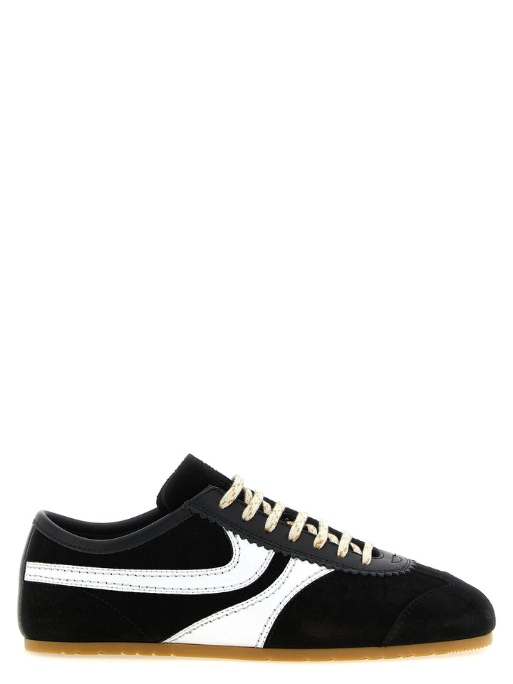 Dries Van Noten  Suede Sneakers - White/Black | 07d124a5d11c6a6d66a8f345d4ee9b4c52b25219