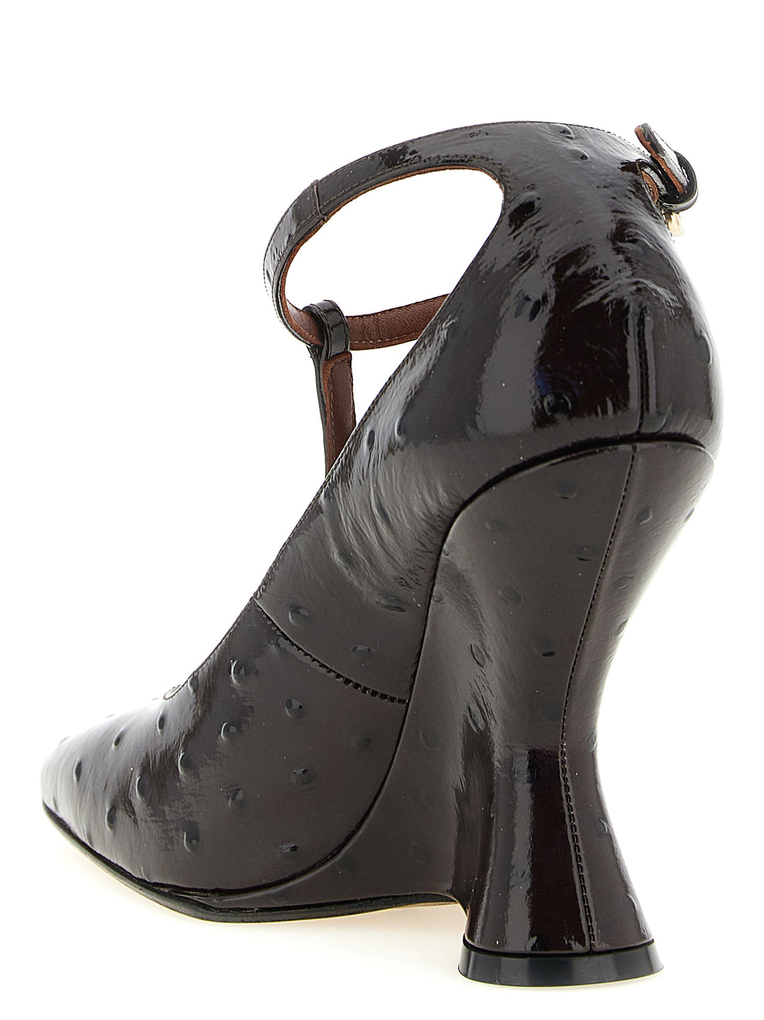 Dries Van Noten  Sculptural Heel Pumps Wedges - Bordeaux | 8237d400245abe92e2f697be3ccec24509537363