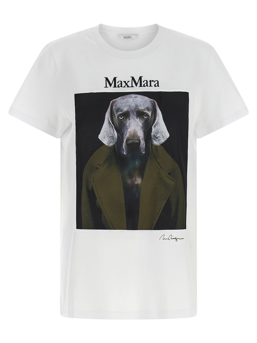 Max Mara Mxmcalca T-shirt - White | 46e0ac8011fff96c06d0ad93c250ff8492fc4352