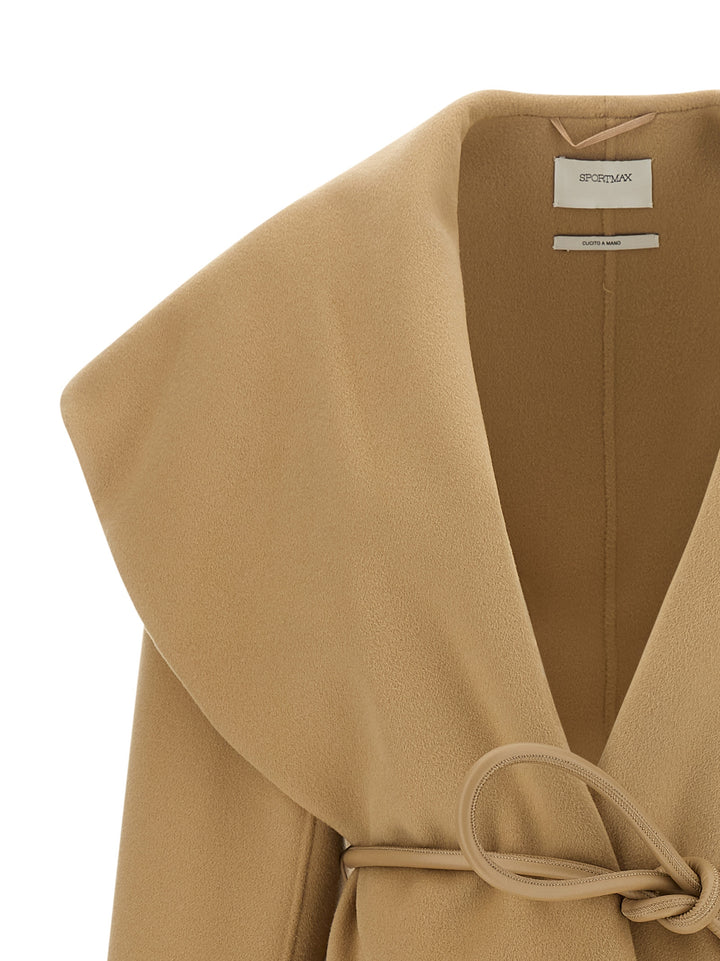 Sportmax Spxuguale Coats and Trench Coats - Beige | 6d43c2fc5b7e6363ca98287da9a43a29c84e1529