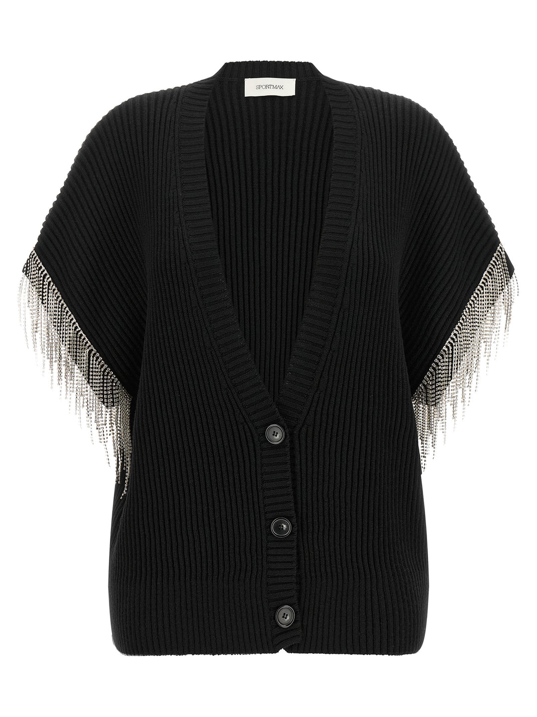 Sportmax Spxpagine Sweaters and Cardigans - Black | 70b4ff708af698a806d2d920f42c5d6ce27e23b5