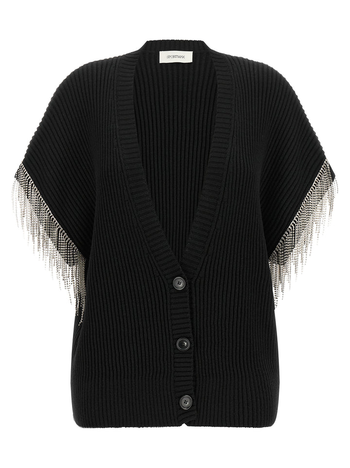 Sportmax Spxpagine Sweaters and Cardigans - Black | 70b4ff708af698a806d2d920f42c5d6ce27e23b5