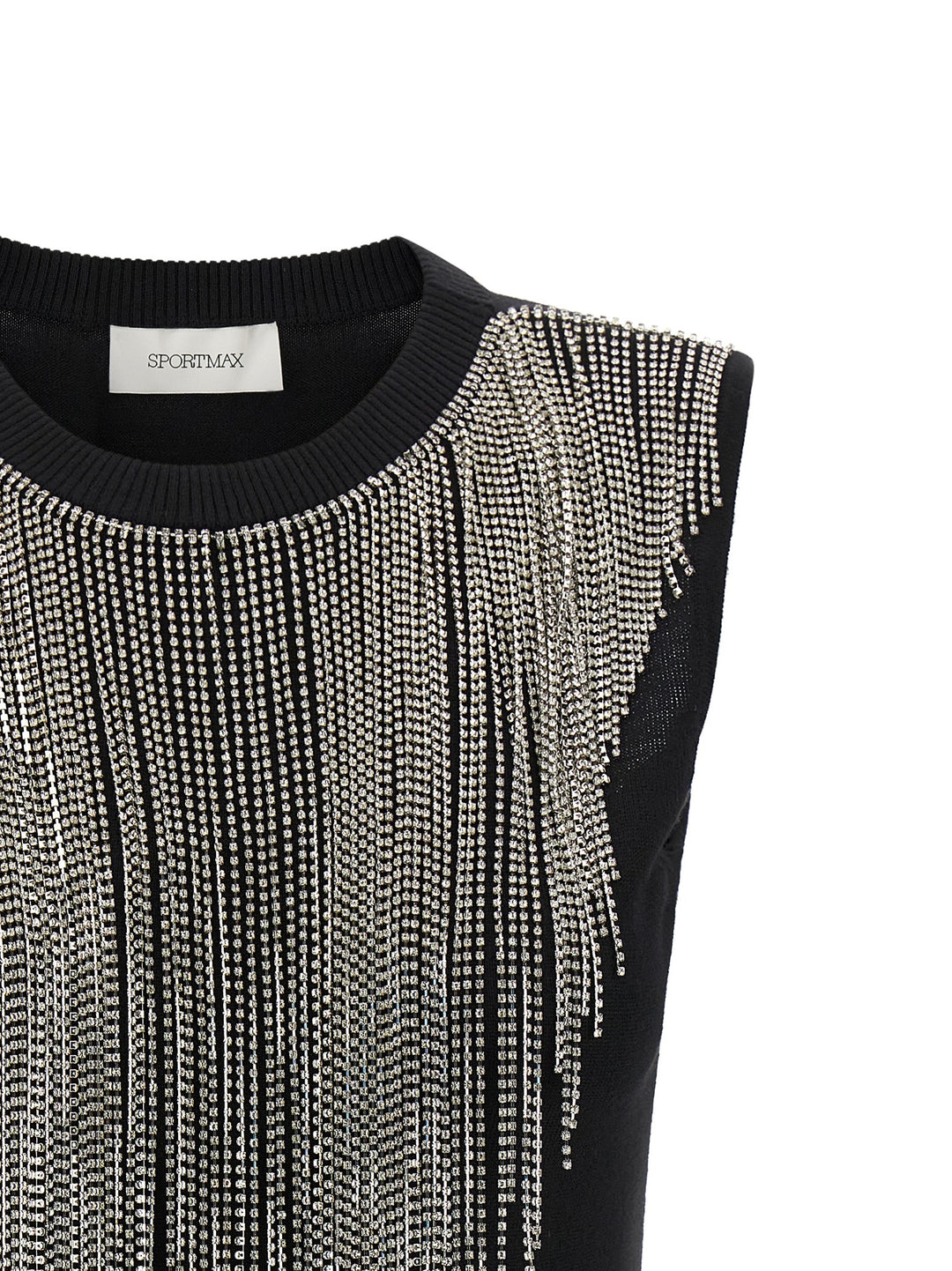 Sportmax Spxcrine Tops - Black | eb215919b77cf083f3407a48747e92a03cfc2f4b