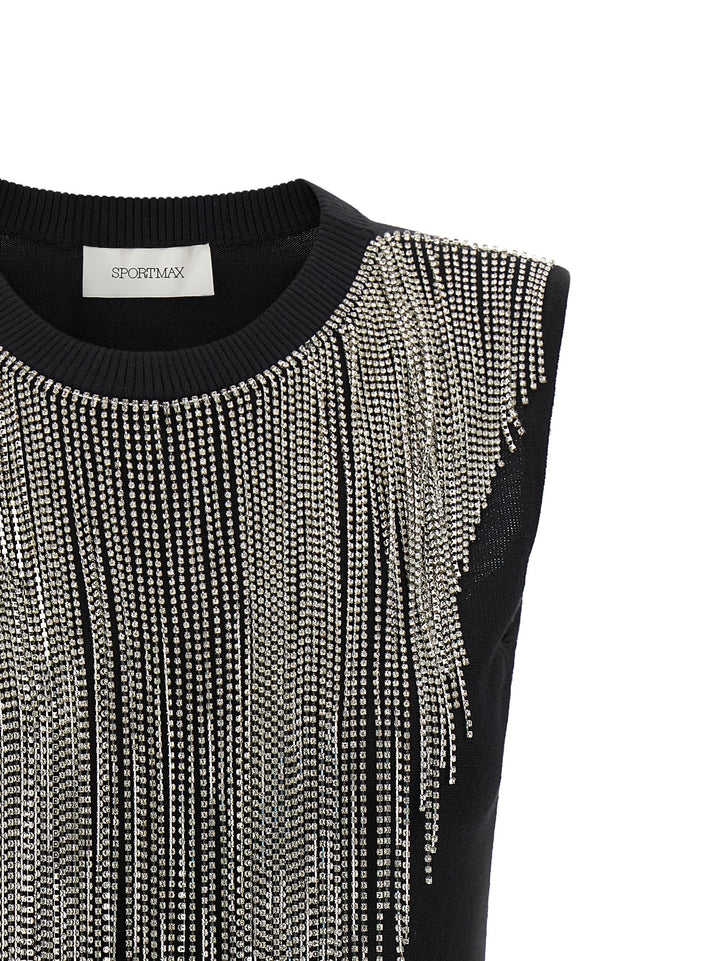 Sportmax Spxcrine Tops - Black | eb215919b77cf083f3407a48747e92a03cfc2f4b