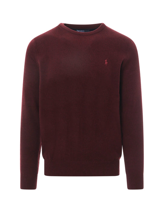 Regular Fit Responsible Wool Sweater With Embroidered Logo