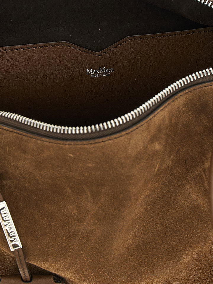 Max Mara Suede Top Case Shoulder Bags - Brown | b89fba69d7eacc1744813990c493387123468e5f