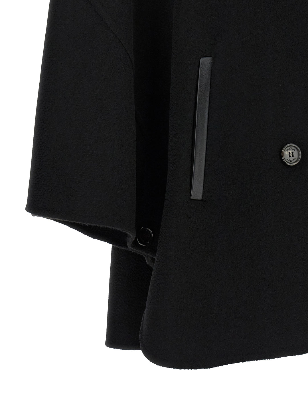 Max Mara Mxaospite Capes - Black | 790e3575ef9c7662f4b81344150b17293853f7c1