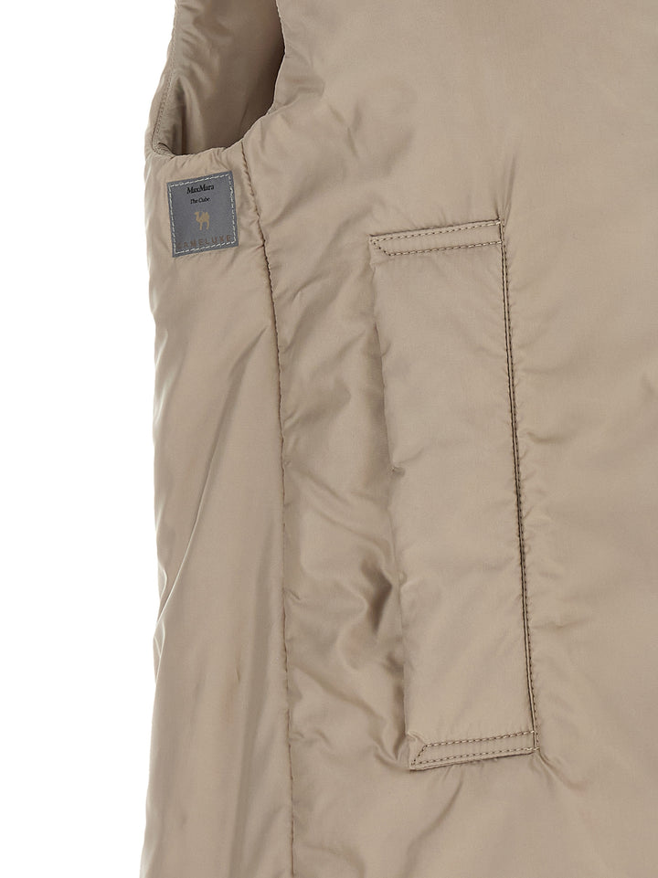 Max Mara The Cube Greengo Gilet - Beige | cea7a3e492a4256607f4e2f1310a7cacb726ce2f