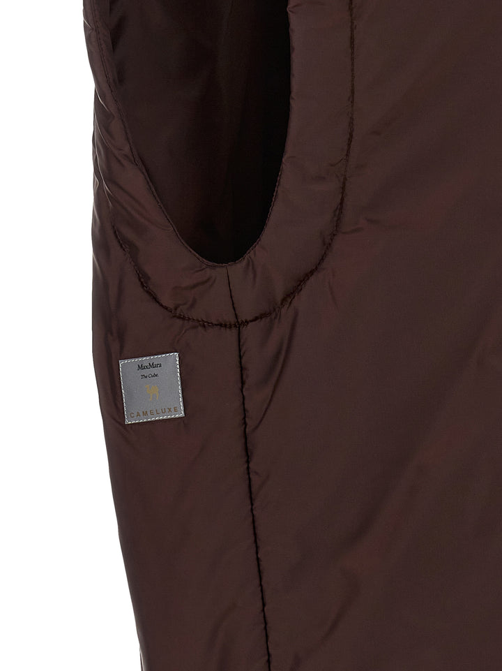 Max Mara The Cube Mtcambra Gilet - Bordeaux | b136e3417462e607663767143f8c0d8fc66a1916