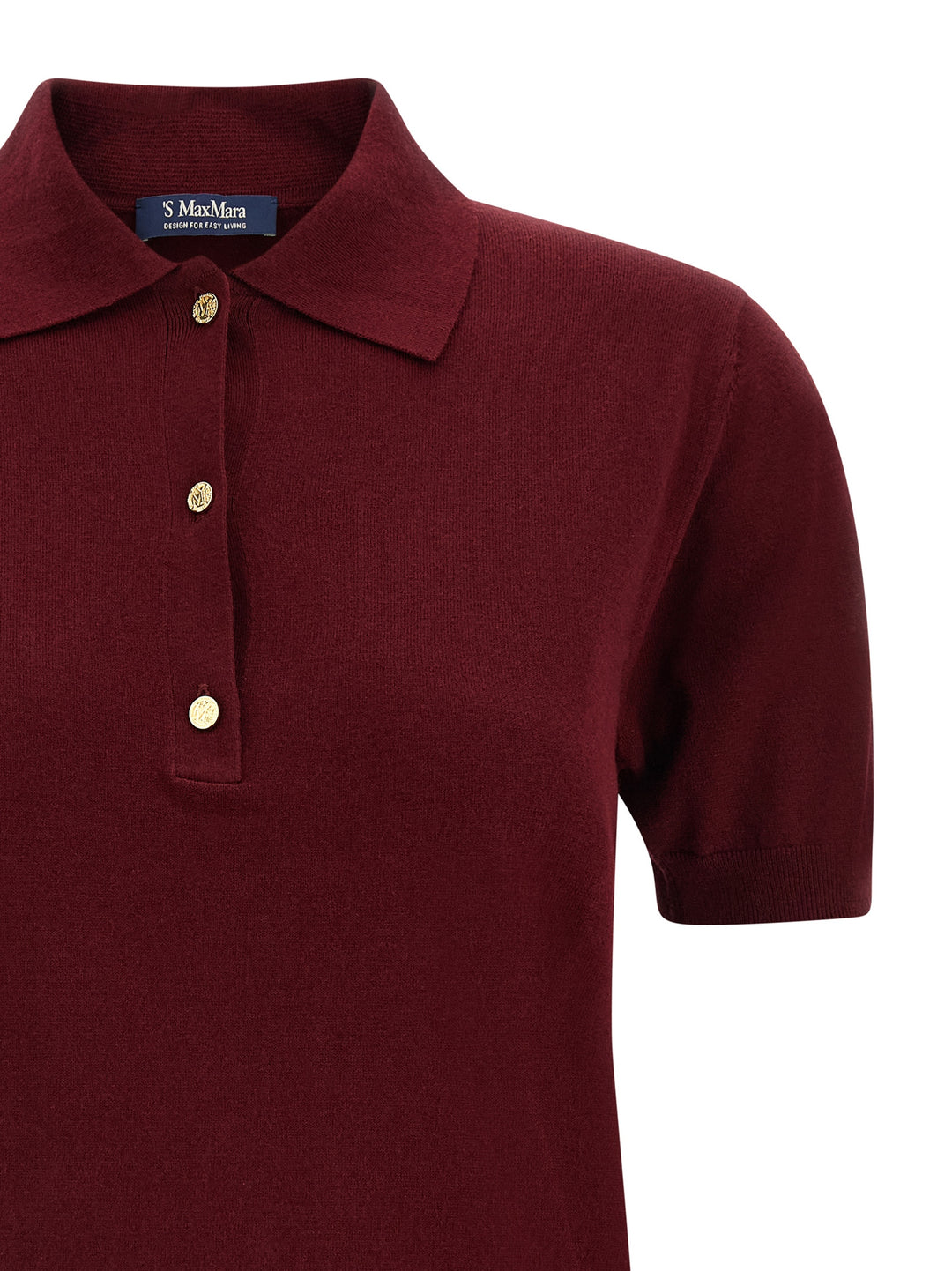 S Max Mara Pomposa Polo - Bordeaux | 33f0f3fc4e7d72ee67dd14e6b94e1131980cf98a
