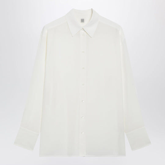 White Silk Crêpe De Chine Shirt