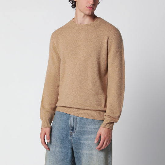 Camel Wool-Blend Sweater