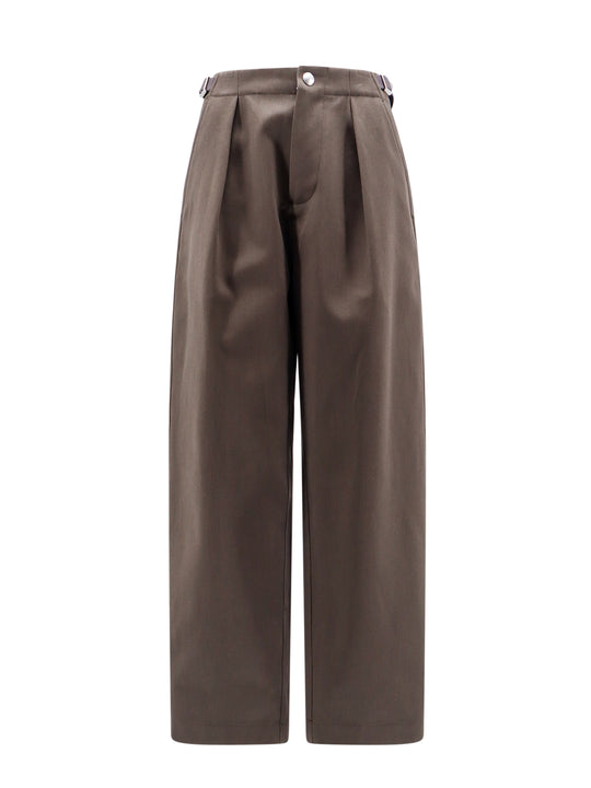 Cotton Trouser With Lateral Adjustable Straps