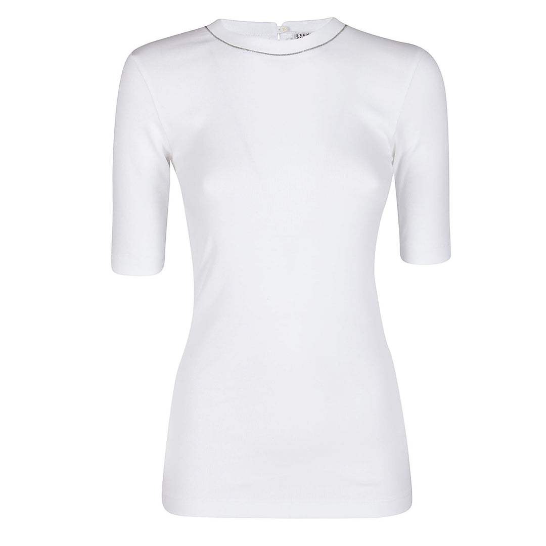 Brunello Cucinelli T-shirts and Polos - BIANCO | 8705129a7c22210de06ad74a3c7fb0d45c70fc8f