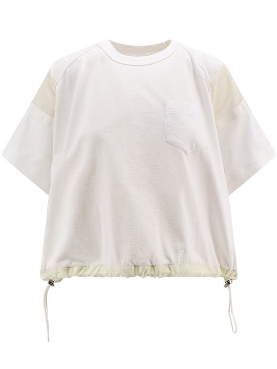 Cotton T-Shirt With Drawstring
