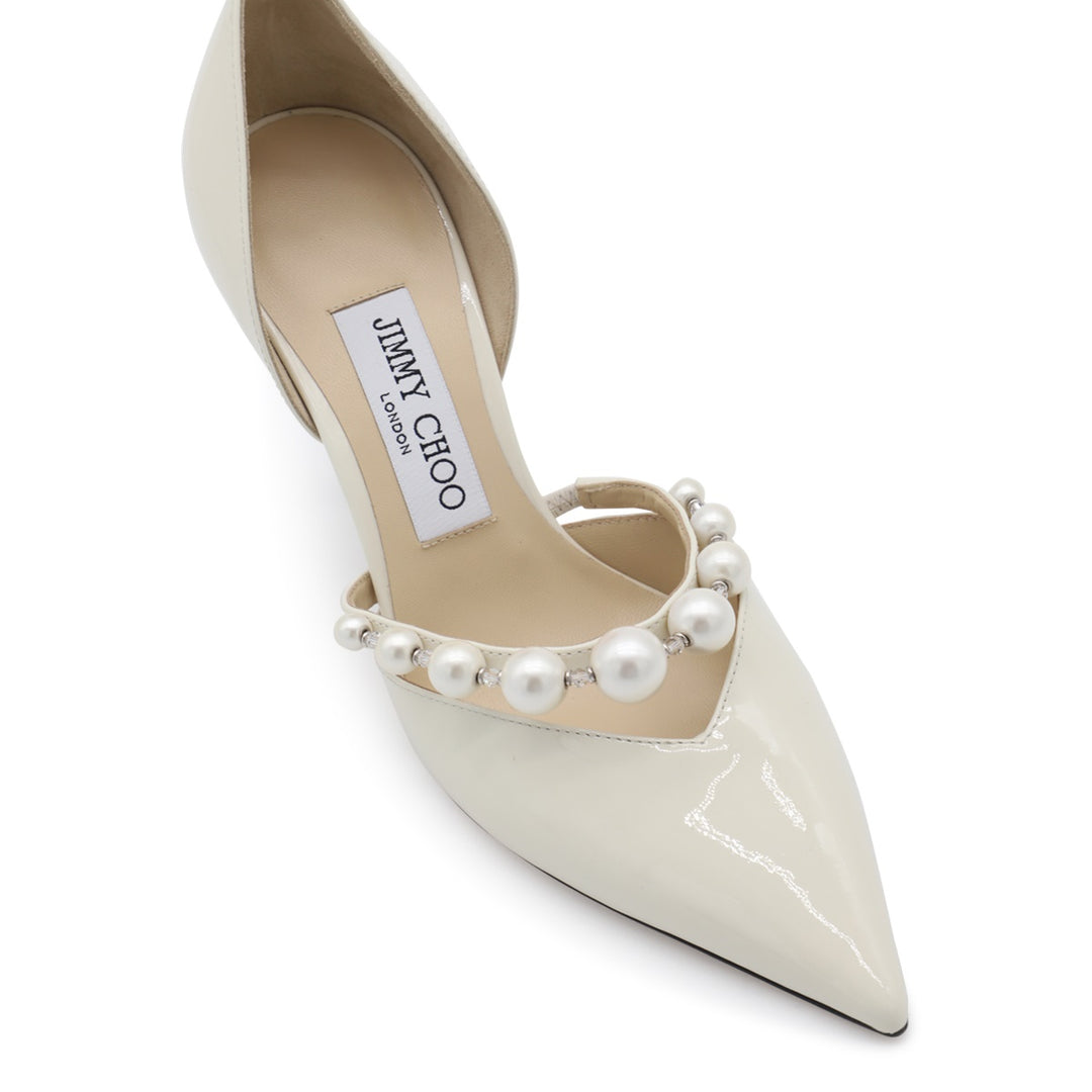 Jimmy Choo With Heel - LATTE/WHITE | 1e902b0e649e0860d80b3551e21bafbcdc42dfb4