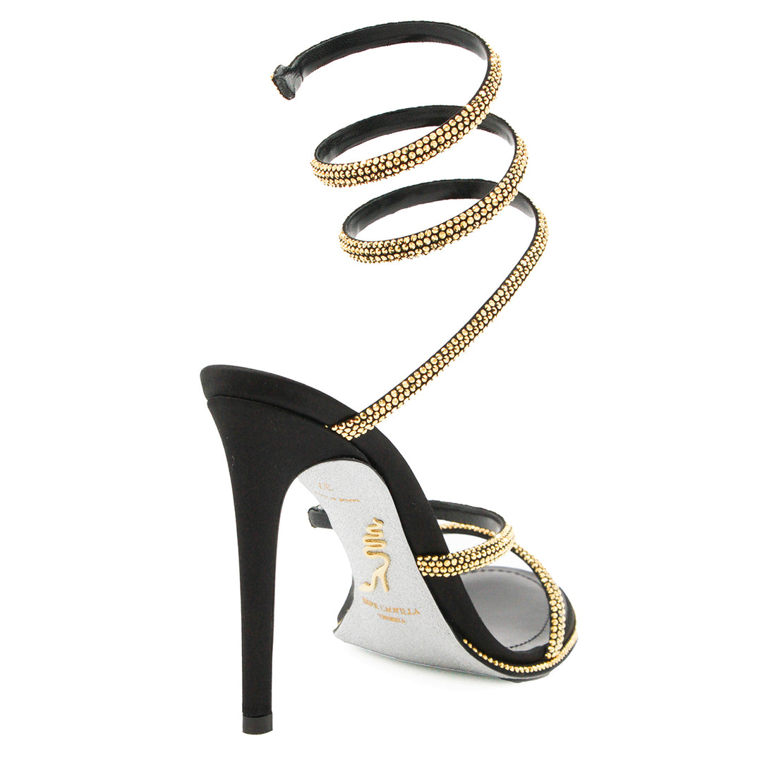 René Caovilla Sandals - GOLD/BLACK | 7892c12aa1cea7f046a5c37f406de224f02e1cae