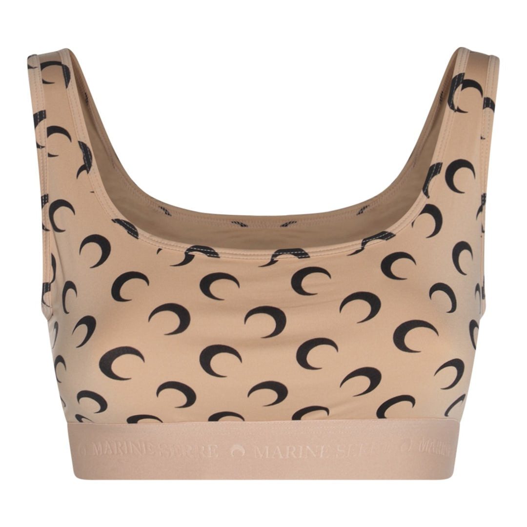 Marine Serre Top - TAN | 244d5690d532855b7fb56f9c4593d3c0c553fd5d